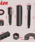 Harley Big Twin Transmission Mainshaft Inner Bearing Race Tool Set Puller And Installer For 1984 To Present includes various sized components.