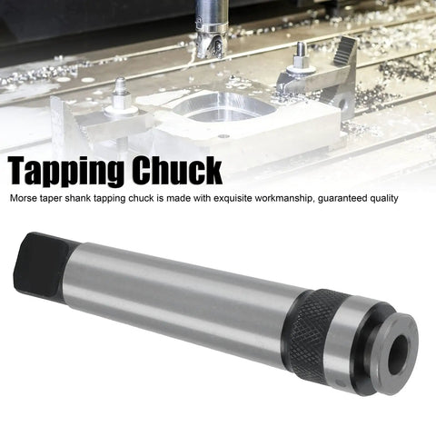 Morse Taper Shank Tapping Chuck MT3 on milling surface, Pro Grade Precision Collet For Lathe Drilling, Beefy 40Cr Steel Construction