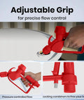 Heavy Duty Electric Drum Pump Is A Real Heavy Hitter Delivering Killer 5 Gpm Flow with adjustable grip for control
