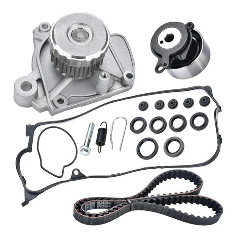 Timing Belt Water Pump Kit With Valve Cover Gasket Compatible With Honda Civic 1.7L D17A1 Years 2001 2005 engine parts set