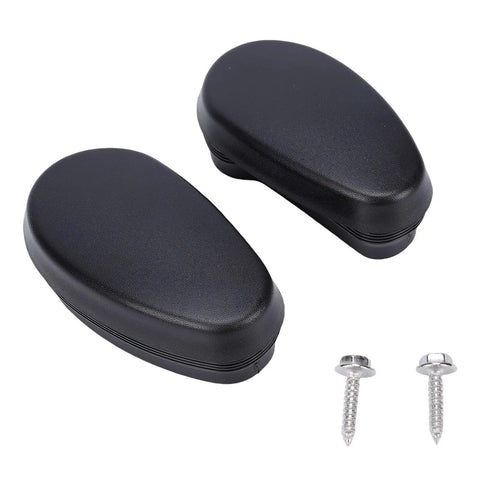 Upgrade Your Ride With Stylish Replacement Side Steps End Cap Kit For Ford 1500 2500 3500 Easy Install Side Entry Step Guards That Dodge Dirt And Look Cool., black molded polymer side step end cap kit with screws for Ford 1500 2500 3500