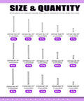 240 Piece Stainless Steel Compression Springs Kit In 15 Sizes For Home And Workshop Repairs, Size and Quantity Chart