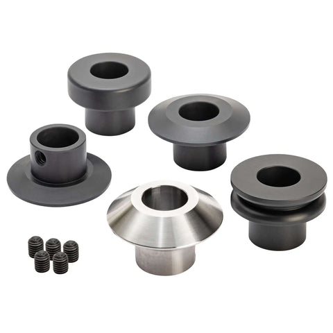 Die set from 19 Inch Plate Bead Roller Kit For Metal Fabrication With 360 Degree Swivel Stand, Integrated Die Storage.
