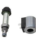 HYDAC Cartridge Valve Assembly And 12-Volt Spade-Style Coil Replacement Kit For Hydraulic RV Slide-Out System, Leak-Free Up To 5000 PSI