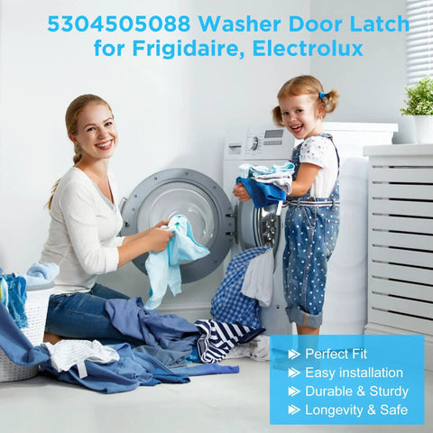 Washer Door Latch Replacement For Electrolux And Frigidaire 5304505088 Door Strike Fix Replaces 4452319 PS11766033 AP6031188 Measures 1.77 X 0.70 X 1.34 In Easy Install Quick No Fuss Fix That Keeps Leaks Out And Door Snaps Shut Smoothly.