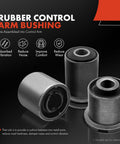 Rubber control arm bushings for front left lower control arm with ball joint and bushing for Chevy Malibu 2004-2012, Pontiac G6 2005-2010, Saturn Aura 2007-2009 - plug-and-play direct fit replacement, durable arm, premium rubber bushings, improved handling, easy installation.