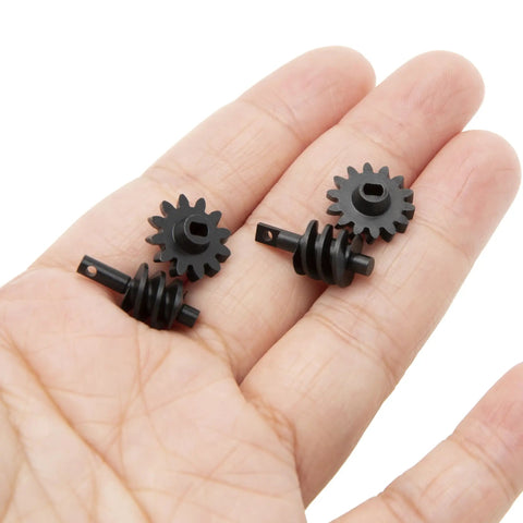 Racing Iso Cvd Front Axle Differential Reverse Gear For SCX24 V2 Mullet Setup in a hand showing CNC-steel gear parts