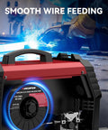Heavy Duty Flux Core Welding Wire E71T-GS .030 Inch Diameter 10 Pound Coil viewed from the side showing smooth wire feeding.