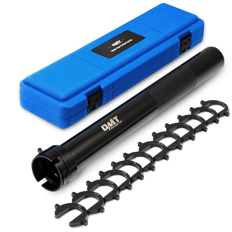 Orion Motor Tech inner tie rod removal tool kit with blue case and 12 crowfoot adapters, 1/2-inch drive