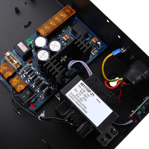 Four Door Security Access Control Panel With Power Supply And Backup Battery Link For Commercial Grade Use, TCP IP Networking, Wiegand 26 To 40 Bit Readers, Supports Up To 20,000 Users And 100,000 Event Logs, SQL And Access Database Ready