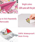 Watercolor Hot Air Balloon Sticker Pack Dope 50 Designs Waterproof Vinyl For Journaling Laptops and More shown in various settings.