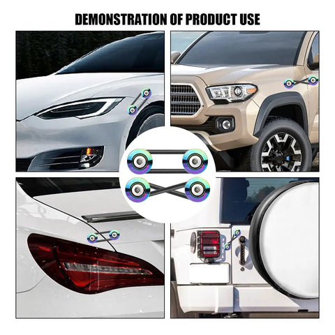 Dope Quick Release Bumper Kit For Cars Front And Rear Bumper Fasteners on various vehicles with colorful aluminum alloy finish