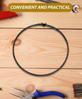 Premium Nichrome Heating Element For Heat Sealing Machines Silver Replacement Strip on wooden surface with tools.