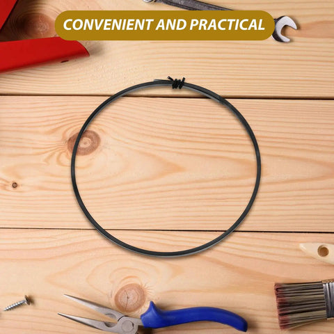 Premium Nichrome Heating Element For Heat Sealing Machines Silver Replacement Strip on wooden surface with tools.