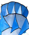 Close-up of Large Dolphin Blue Kite Frameless Soft Parafoil Giant 3D Kite For Beach And Outdoor Fun Times Lightweight Easy To Launch