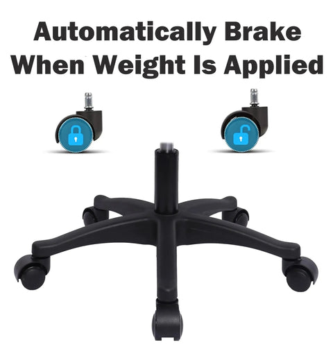 Heavy Duty Adjustable Stool With Self Braking Casters That Lock Tight When Leaning Plus Ultra Comfy High Density Foam For Quick Cleanup And All Day Comfort In Garages Clinics Or Salons - close up of locking casters