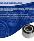 Honda Timing Belt Water Pump Kit With Beefed-Up Tensioners timing belt idler bearing close-up