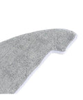 Close-up view of light gray washable mop cloth replacement part for robotic vacuum cleaners, showing texture and edge details.