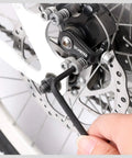 Using the 32 Piece Hex Key Set with Torque Handle on bicycle disc brake bolts.