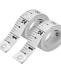 Dual Scale Flexible Tape Measure Set 60 Inch Blue 2 Pack Standard And Metric Readouts Soft Fiberglass Tape With End Tabs