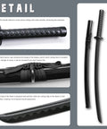 Polypropylene Training Katana Sword For Safe Practice And Cosplay Durable Non Sharp Lightweight Stunt Prop with detailed handle and blade design.