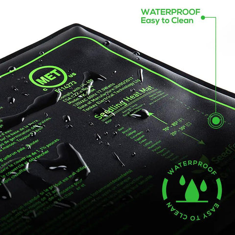 Certified Seedling Heat Mat 2 Pack Waterproof Germination Station Heating Pad For Indoor Home Gardening Keeps Seed Roots Between 70 And 85 Degrees Fahrenheit Durable Hydroponic Seed Starter Mat 10 By 20 Inches Germination Boost