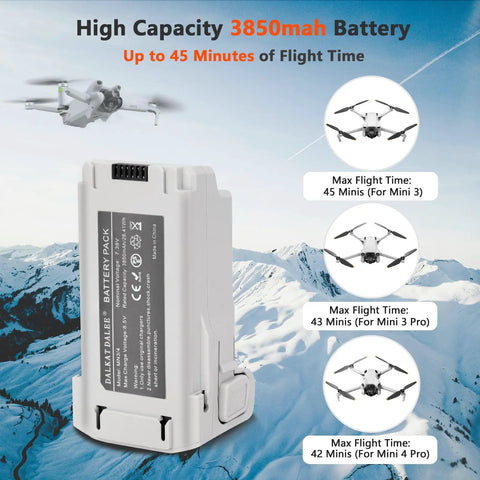 Intelligent Flight Battery Plus For DJI Mini 4 Pro Mini 3 Pro And Mini3 Drone Upgrade Replacement Part 3850mAh 7.38V