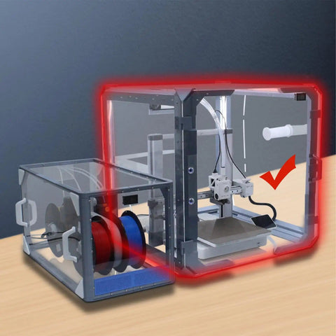 DIY 3D Printer Enclosure Kit For A1 Unassembled Sealing Design Reduces Noise And Printing Interference Cover Box with LED Not Included