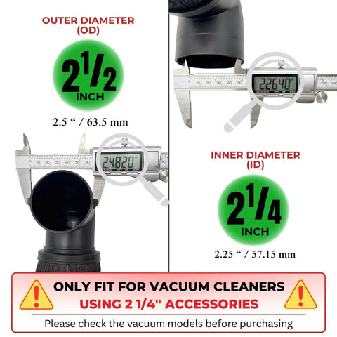Vacuum Accessory Kit Dust Brush And Extension Wand For Shop Vac Systems Using 2.25 Inch Inner Diameter Attachments 2.5