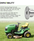 GX21137 Steering Linkage Front Axle Bushing compatible with John Deere lawn tractors, shown for clear installation use.