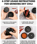 Step-by-step guide using a 2.5 Inch Aluminum Herb Grinder With Top Storage And Large Bottom Chamber 3 Piece 4 Part Spice Grinder