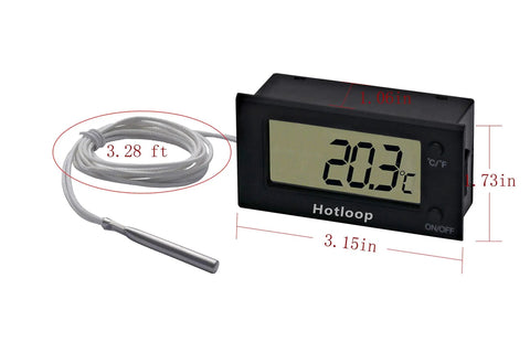 Digital Oven Thermometer With LCD Display Up To 572F 300C Heat Resistant And Ultra Accurate Temperature Readout For Oven Grilling And Roasting Perfect For Home Cooks And Kitchen Pros