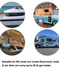 20 Lb RV Propane Tank Mount Holder Bracket Kit For Coleman Fleetwood Pop Up Campers Pair Securely Holds A Propane Tank