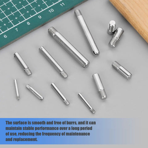 48 Piece M4 Slotted Cylindrical Pin Kit With Stainless Steel Dowel Pins In 6, 10, 16, 20, 25, 30mm Lengths Built Tough