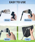 Leak Proof Golf Club Cleaner With Stretchable Brush And Microfiber Towel Holds Five Ounces Of Water Non Leaking Spray Design