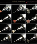 Pro Grade Portable Handy Mini Electric Hand Drill For DIY PCBs Adjustable 0.3mm To 4mm Chuck Aluminum Body with various attachments