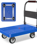 Beefy Heavy Duty Foldable Platform Cart With 880 Lb Capacity And 360 Degree Swivel Wheels Built With Four Steel Beam Supports