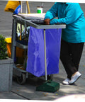 Heavy Duty Janitorial Cart Bag For Cleaning Crew Spacious Canvas Organizer For Housekeeping Gardens And Factories Replacement Bag Built Tough Interior Storage And Reusable Design, purple cart bag