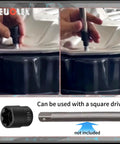 Heavy Duty One Half Drive Ep24 E Torx Plus Socket Six Point Female External in use on a vehicle bolt, showcasing grip and fit.