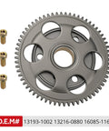 Kawasaki Starter Clutch One Way Bearing Idler Gear Kit For Ninja EX250F EX300 ZX6R ZX600 Showing Gear and Bolts