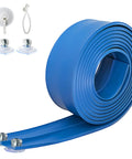 Race Car Track Starter Set With Flexible 15 Foot Ramp, blue PVC track rolled with suction cups, ideal for kids' creative play