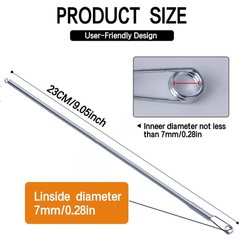 3 Piece Set For Hoodies And Pants Clip Replacements Effortlessly Thread Ropes And Elastic Cords With Durable Metal Spring No Bend Design product dimensions.