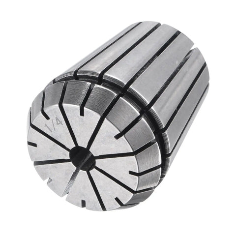 ER32 Spring Collet One Quarter Inch Chuck for CNC Engraving Machines Milling Lathes Tooling Workhorse 2 Pack, steel close-up