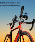Beefed Up Aluminum Handlebar Extender For Bike And Motorcycle With Dual Mount Clamp Bracket 8 Inch Length on bicycle
