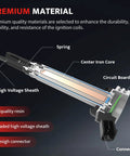 Cutaway view of upgrade your ride with replacement ignition coil pack for V6 3.3L and 3.8L engines fits 2000 to 2010 Chrysler Town and Country Voyager Grand Caravan Pacifica Jeep Wrangler UF305 showing materials and components