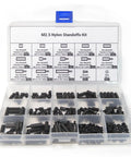 Raspberry Pi Nylon M2.5 Standoff Kit With Screws Nuts Spacers And Standoffs 210 Pieces For DIY Projects in an organizer box