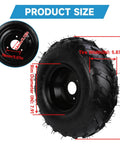 Go Kart Tire With Rim 16x8-7 Replacement For Coolster 110cc 125cc 150cc ATVs And Quad Go Karts Beefy All Terrain Wheel For Kazuma