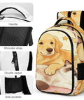 Bone And Wool Ball Mates Printed Backpack For Unisex Large Capacity Daypack Durable Polyester Travel Bag With Smooth Zipper
