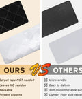 Comparison of our 8 By 30 Inch Stair Treads 15 Piece Non Slip Peel and Stick Rug Runner vs competitors, highlighting features.