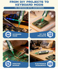 Lead-Free Rosin No Clean Solder Flux Paste For Electronics Repair used in DIY keyboard mods and electronics workbench